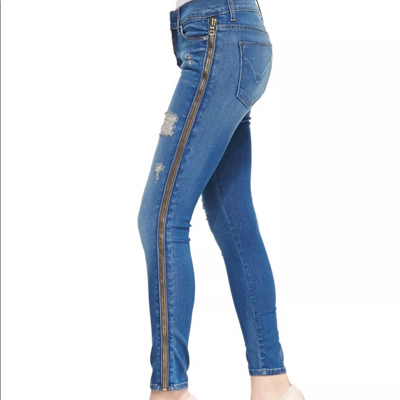 full zipper jeans